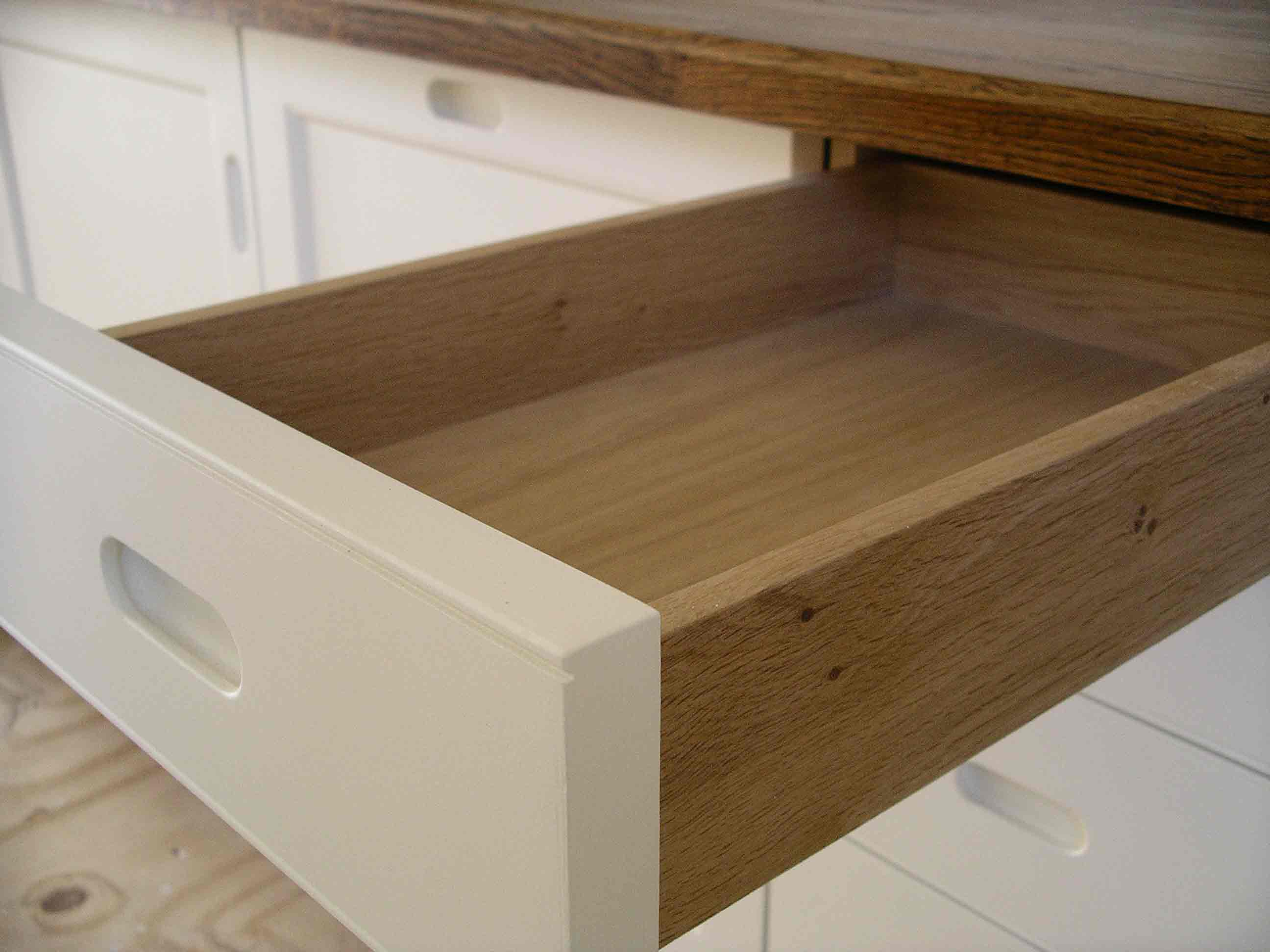 solid oak drawer