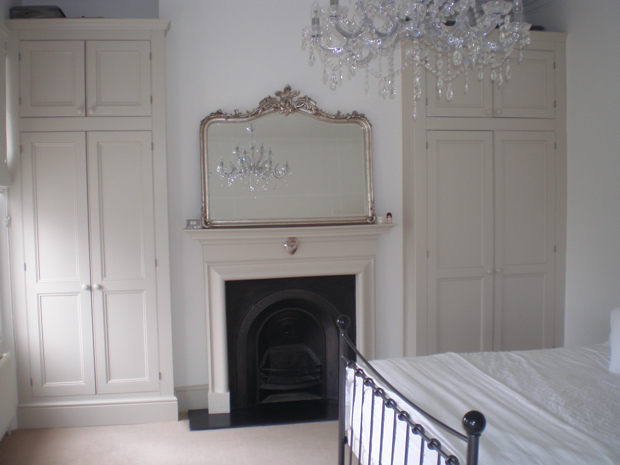 bespoke alcove wardrobes hand painted