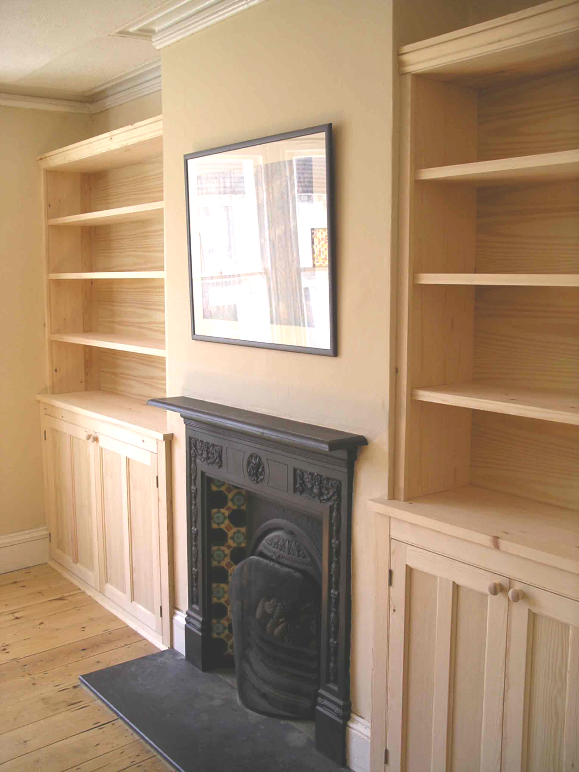 Alcove Cupboards In Pine By Peter Henderson Furniture Brighton Uk