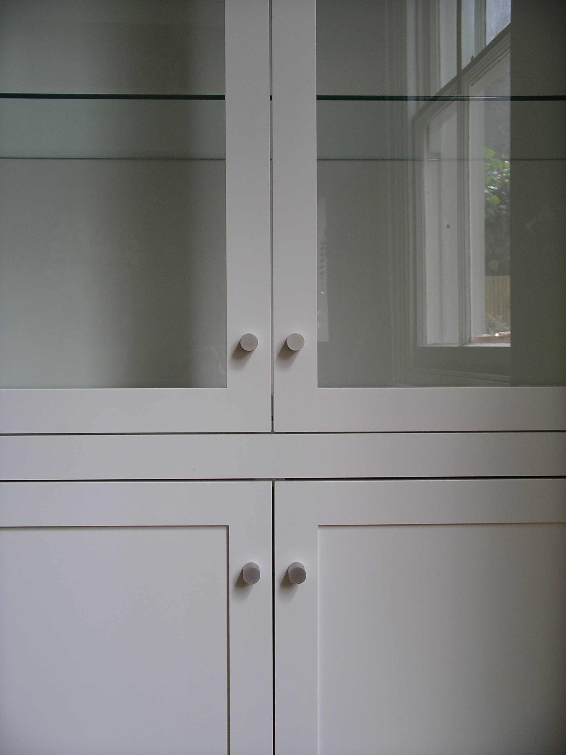 modern style doors bespoke made for fitted cupboard