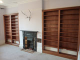 bespoke bookcase built in mahogany for a home study