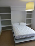 fold away bed in bespoke cabinet