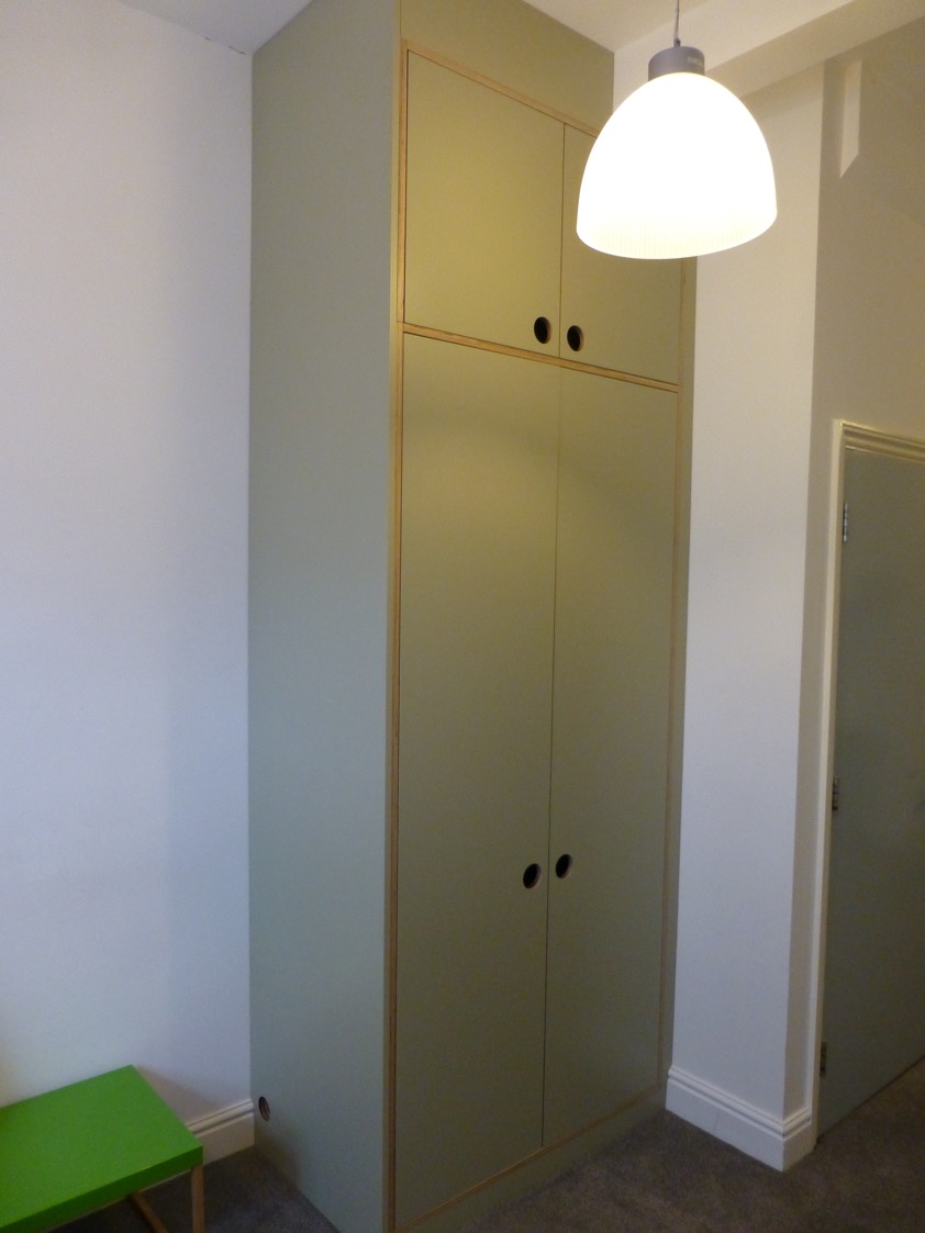 Formica on birch ply wardrobe