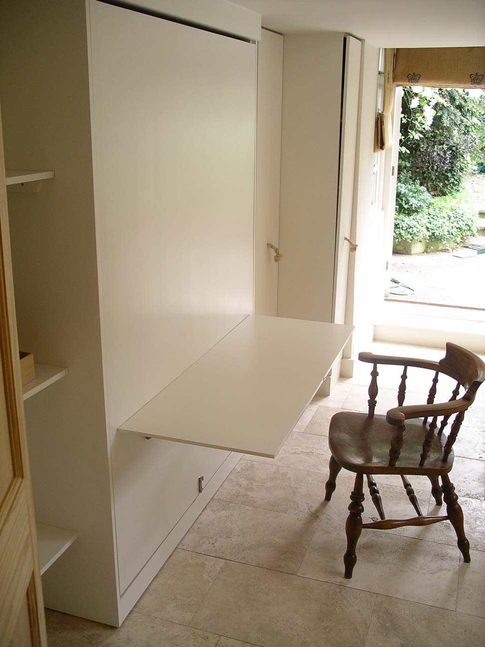 lift up desk flap on pull down bed