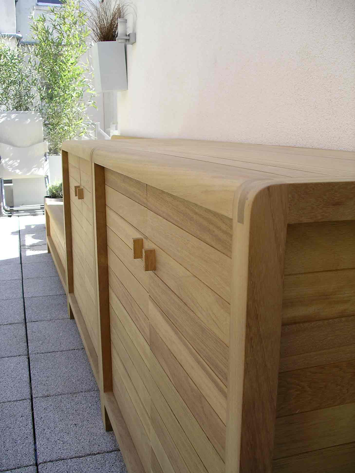 exterior besoke patio cabinet