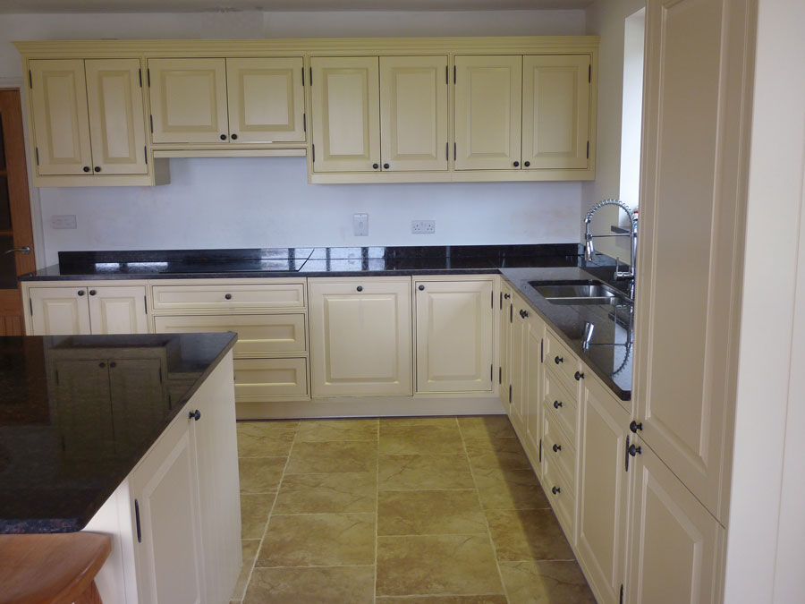 raised and fielded panels kitchen