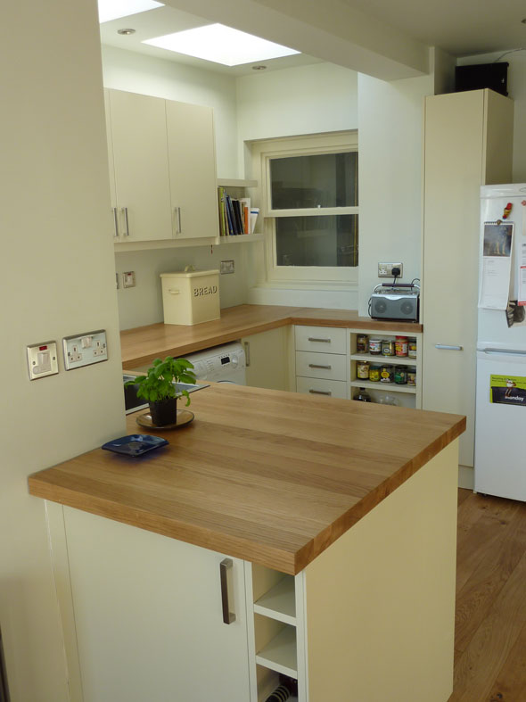 handmade kitchen designed in contemporary style