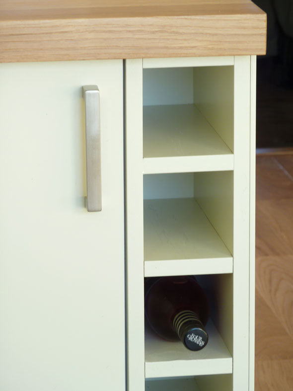 custom made wine rack for modern kitchen