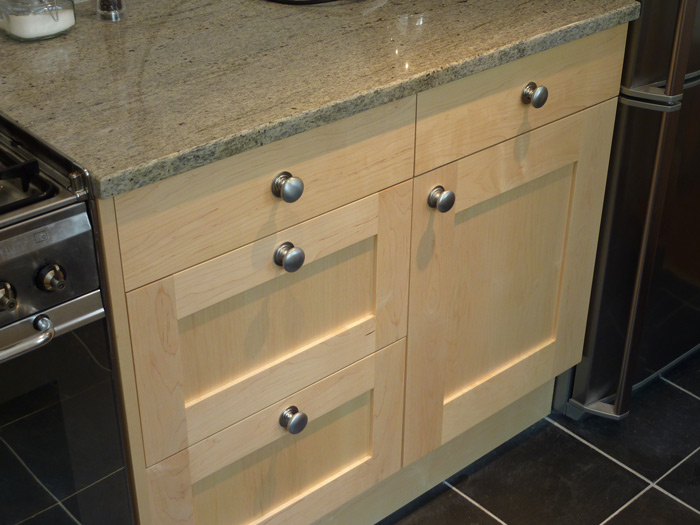 handmade kitchen drawers in solid maple hardwood