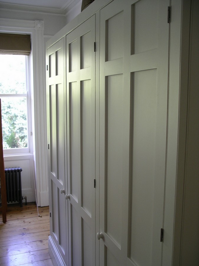 custom made period style wardobe with panelled doors