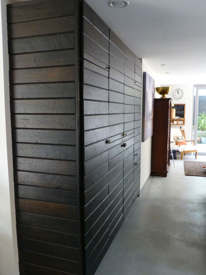 tall larder cupboard floorboard kitchen