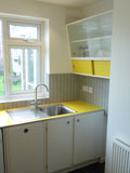 retro 1950's style bespoke kitchen