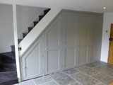 bespoke cupboard Lamp Room Grey